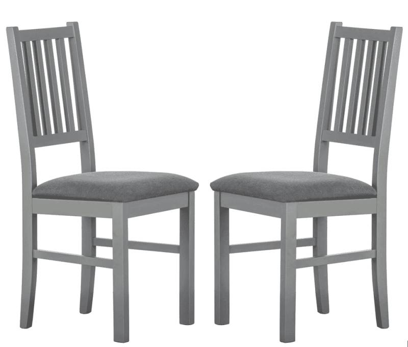 2er Set Stuhl LUZERNA 7.1 Buche Massivholz Grau Sepia lackiert von Inter Link