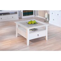Couchtisch Provence weiß lackiert B/H/T: ca. 75x45x75 cm von Inter Link