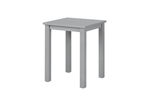 Inter Link Beistelltisch Holz - Kleiner Tisch aus Kiefer Massivholz mit Natürlicher Maserung - FSC-Zertifiziert - Holztisch als Couchtisch, Sofatisch, Wohnzimmertisch - 45 x 45 x 55 cm - Grau von Inter Link