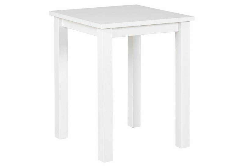 Inter Link Beistelltisch CHILLY HOME, Weiß, Kiefernholz massiv, B 45 x H 55 x T 45 cm von Inter Link