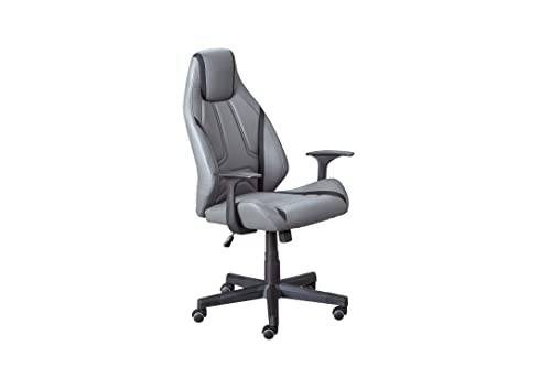 Inter Link – Bürostuhl – Drehstuhl – Chefsessel – Stufenlos Höhenverstellbar - ergonomisch geformte Rückenlehne - Bis ca. 120 Kg belastbar – Lysander von Inter Link