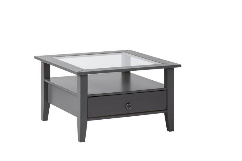 Inter Link Couchtisch PROVENCE, aus Massivholz, zeitloser Landhausstil, Sicherheitsglas, mit Schublade von Inter Link