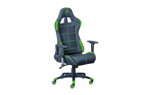 Inter Link - Gaming - Bürostuhl - Ergonomischer Stuhl - schwarz und grün - Gaming Green von Inter Link