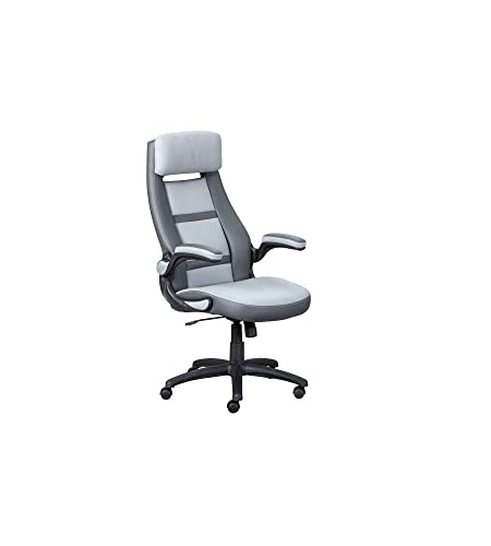 Inter Link - Drehstuhl - Bürostuhl - Chefsessel - ideal im Homeoffice - Hell- und Dunkelgrau - Elexo von Inter Link