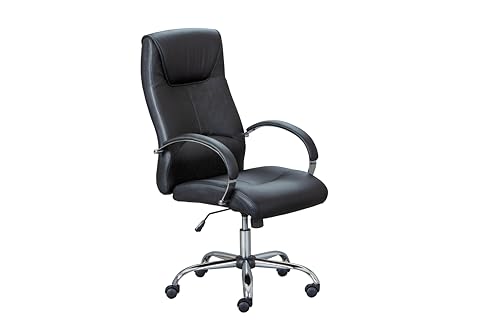 Inter Link - Drehstuhl - Bürostuhl - Chefsessel - ideal im Homeoffice - Schwarz - Ottimo von Inter Link