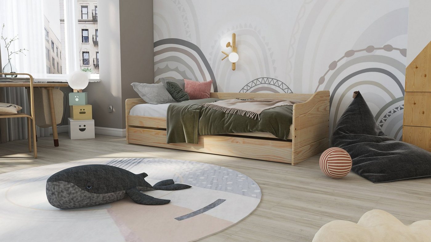 Inter Link Funktionsbett Leonie Modell'23 natur, 2x 90x200, Massivholz, mit Lattenrost, in versch. Farben, Schublade Inter Link Funktionsbett Leonie Modell'23 natur, 2x 90x200, Massivholz, mit Lattenrost, in versch. Farben, Schublade von Inter Link