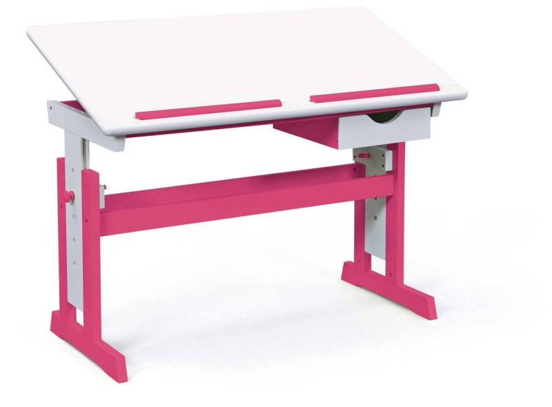 Inter Link Kinderschreibtisch Schülerschreibtisch PIJII in der Farbe pink weiß von Inter Link