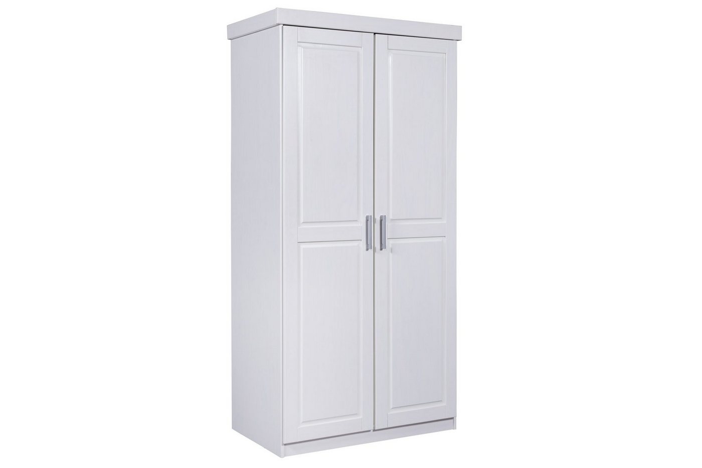 freiraum Kleiderschrank Hakon (BxHxT 95 x 190 x 55 cm) aus Massivholz in Weiss mit 2 Türen und einem Einlegeboden von freiraum