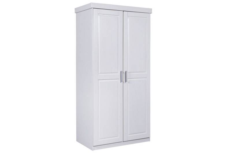freiraum Kleiderschrank Hakon (BxHxT 95 x 190 x 55 cm) aus Massivholz in Weiss mit 2 Türen und einem Einlegeboden von freiraum