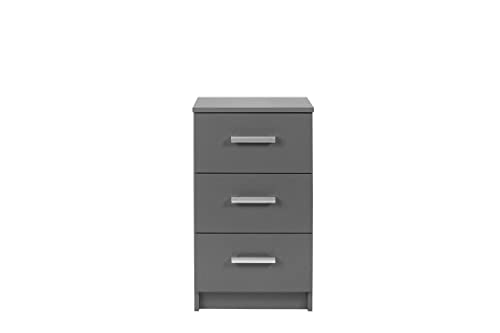 Inter Link - Kommode - Beistellschrank - Moderne Kommode - 3 Schubladen - Grau - Elenzio 3S von Inter Link