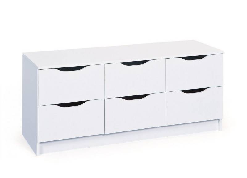 Inter Link Kommode WESTPHALEN 6-B, mit Stil ordnung schaffen, Melaminbeschichtet und pflegeleicht von Inter Link