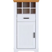 Inter Link Maluno Kommode Massivholz Kiefer Weiß/Oak Colori von Inter Link
