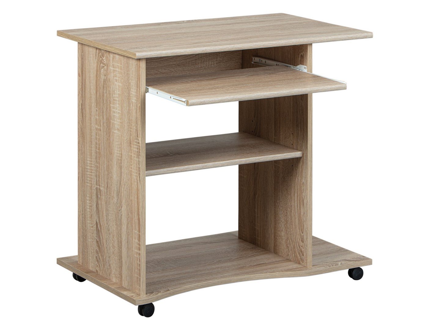 freiraum Schreibtisch Durini (BxHxT: 80x75x50 cm), in Sonoma-Eiche mit 2 Einlegeböden von freiraum