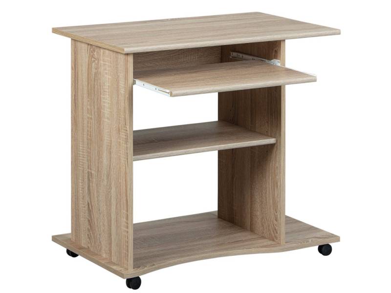 freiraum Schreibtisch Durini (BxHxT: 80x75x50 cm), in Sonoma-Eiche mit 2 Einlegeböden von freiraum
