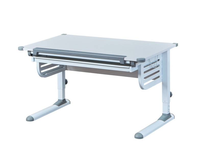 freiraum Schreibtisch Skalare (B/H/T 110 x 78 x 68 cm), aus Metall/MDF in Weiss mit einer Schublade von freiraum