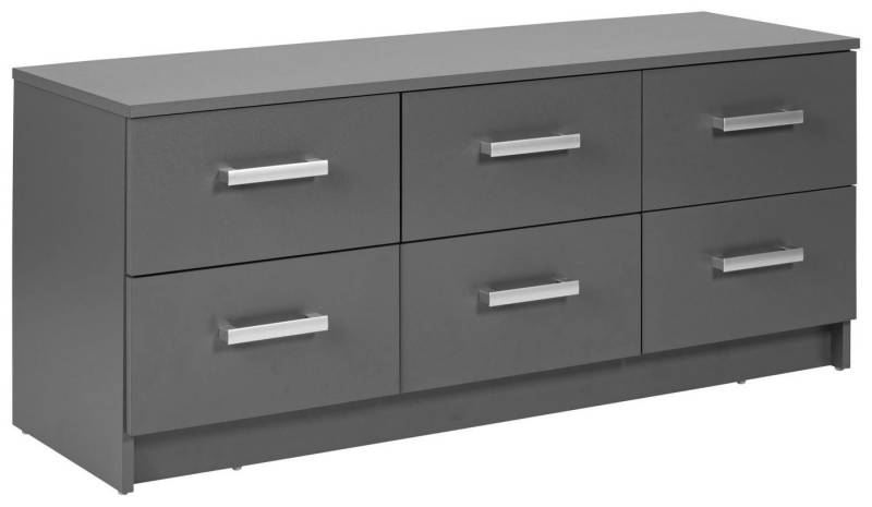Inter Link Schubkastenkommode Schubladenkommode Lowboard ELENZIO 6 Graphit Grau mit 6 Schubladen Inter Link Schubkastenkommode Schubladenkommode Lowboard ELENZIO 6 Graphit Grau mit 6 Schubladen von Inter Link