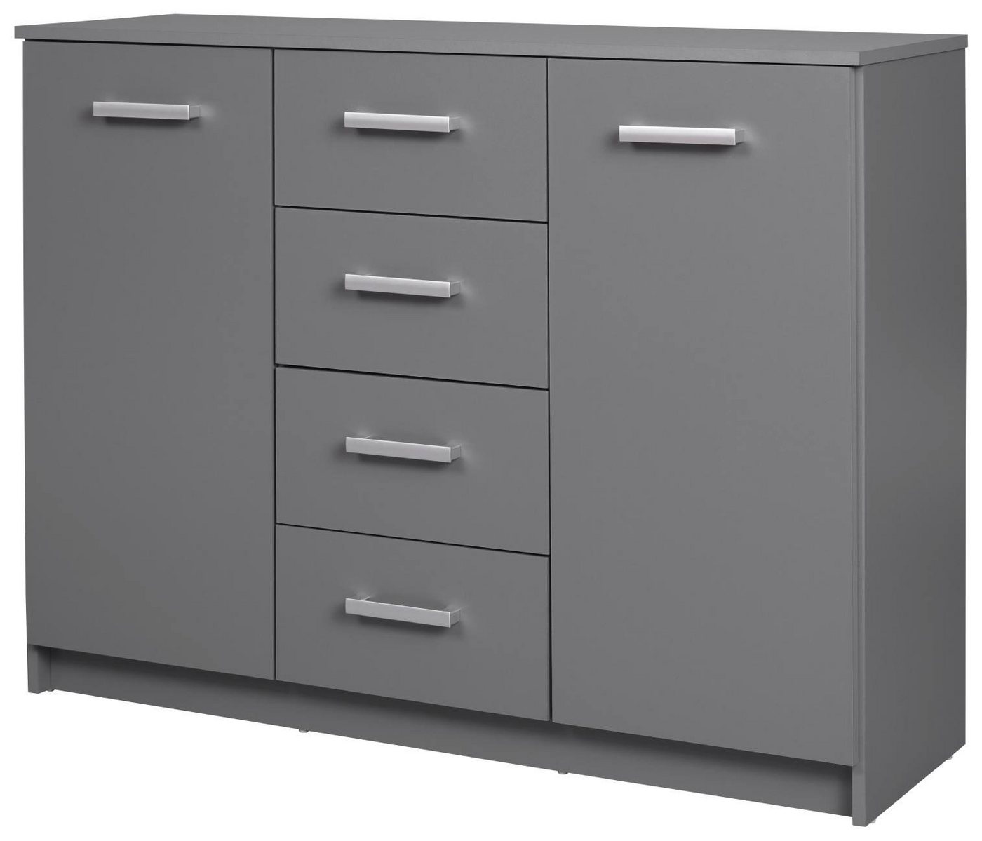 Inter Link Sideboard Sideboard Kommode ELENZIO 2T4S Graphit Grau mit 2 Türen 4 Schubladen Inter Link Sideboard Sideboard Kommode ELENZIO 2T4S Graphit Grau mit 2 Türen 4 Schubladen von Inter Link