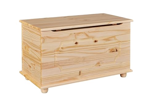 Inter Link - Spielzeugtruhe – Spielzeugkiste – Sitztruhe – Aufbewahrungstruhe – Containerbank - Kinderzimmer – Sitzbank mit Stauraum - Kiefer massivholz – Natur lackiert – Emel Inter Link - Spielzeugtruhe – Spielzeugkiste – Sitztruhe – Aufbewahrungstruhe – Containerbank - Kinderzimmer – Sitzbank mit Stauraum - Kiefer massivholz – Natur lackiert – Emel von Inter Link
