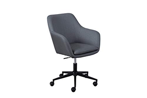 Inter Link – Drehstuhl – Bürostuhl – Schreibtischstuhl - Home Office – Schalensitz – Höhenverstellbar – Sicherheitsrollen – Workrelaxed - Bis ca. 100 Kg – Grau von Inter Link