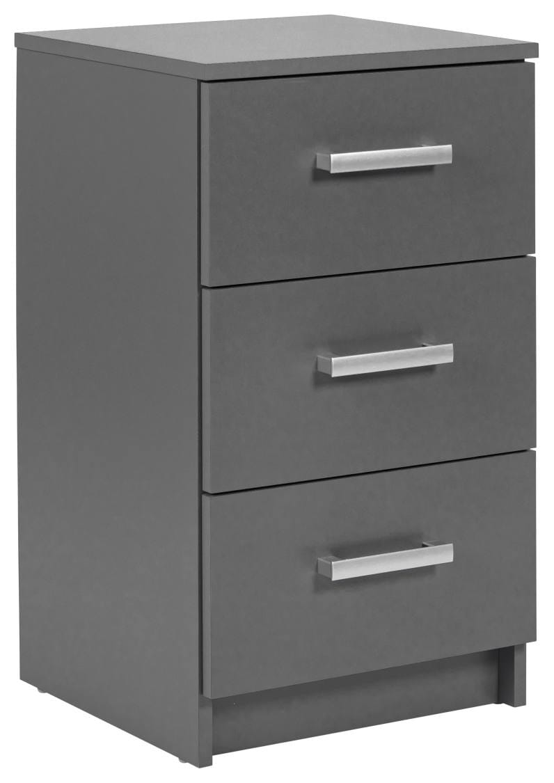 Kommode ELENZIO 3 Graphit Grau mit 3 Schubladen von Inter Link