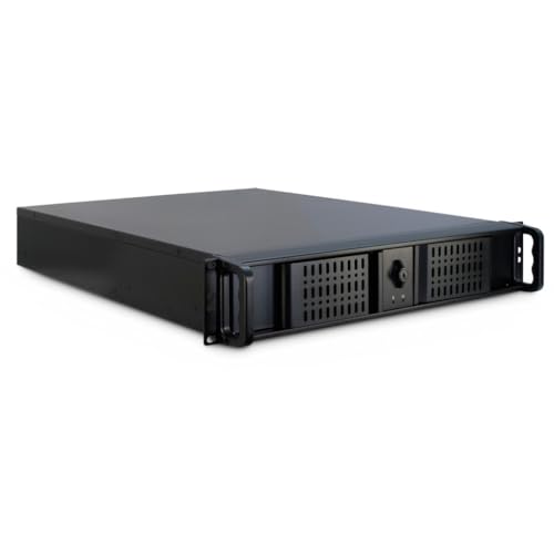 INTER-TECH IPC 2U-2098-SL integrierter Luftfilter in einem 48,26cm 19Zoll 1x 5,25 EXT. 6X 3,5 int. 1x 3,5 EXT. 3X 2,5 int. o. PSU von Inter-Tech