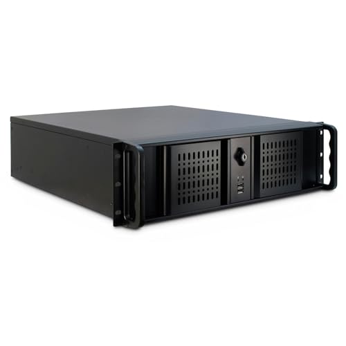 INTER-TECH IPC 3U-3098-S integrierter Luftfilter in einem 48,26cm 19Zoll 4X 5,25 EXT. 5X 3,5 int. 0X 3,5 EXT. 6X 2,5 int. o. PSU von Inter-Tech
