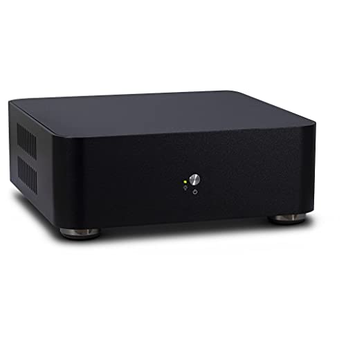 INTER-TECH ITX A60 Black ITX mit 60W PSU 2X Oeffnungen Fuer WLAN-Antenne 2X USB 3.0 von Inter-Tech