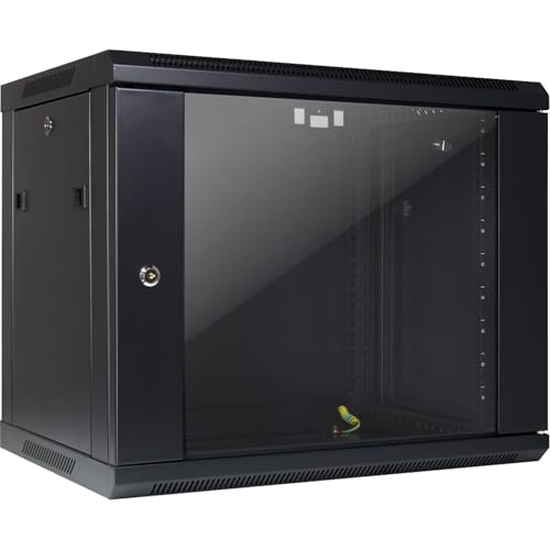 INTER-TECH SMA-6409 - Wandgehaeuse 9HE 450mm Tiefe Gesamtlast bis zu 30kg Erfuellt Schutzklasse IP20 abschliessbar - unmontiert von Inter-Tech