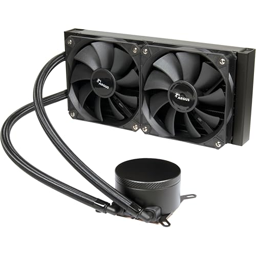 Inter Tech 240mm AIO Wasserkühlung mit Doppelkammer-Pumpe und Wärmeleitplatte aus Kupfer von Inter-Tech