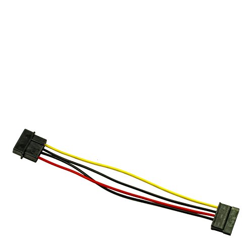 Inter-Tech 88885306 AC Adapter 1x Molex auf 1x SATA Power, 0.15m von Inter-Tech