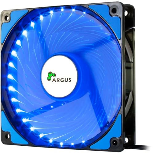 Inter-Tech 88885412 - L-12025 Computergehäuse Ventilator (Fan Argus L-12025 BL 120MM - 120 mm, 1200U/min, 3.9 W, 12 V, 20 dBA, 59.46 CBM/h, blau) von Inter-Tech