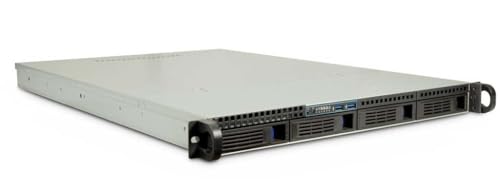 Inter-Tech 1U-1404 Case IPC Storage, Schwarz, Silber, Legierter Stahl, Rackmontage, Mini ITX, µATX, ATX, eATX, SSI EEB von Inter-Tech