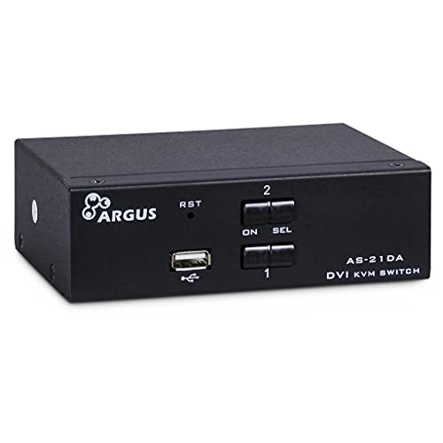 Inter-Tech 88887200 IPC KVM Switch AS-21DA DVI Metall Inter-Tech 88887200 IPC KVM Switch AS-21DA DVI Metall von Inter-Tech