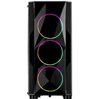 Inter-Tech A-3401 Chevron Tower PC-Gehäuse Schwarz von Inter-Tech
