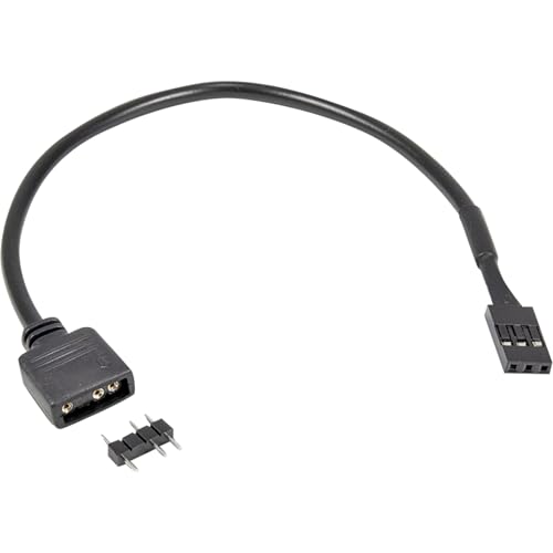 Inter-Tech Adapter 1x 3pin 5V RGB auf 1x VDG-Anschluss, 20cm von Inter-Tech