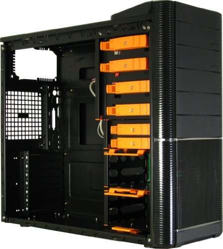 Inter-Tech IT-9908 Aspirator II Midi-Tower PC-Gehäuse (ATX, 4X 5,25 Externe, 5X 3,5 interne, 2X USB 2.0) schwarz von Inter-Tech