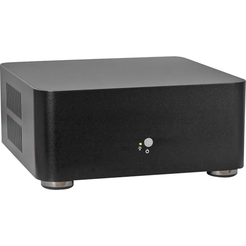 Inter-Tech ITX PC Gehäuse A80 mit 60 W Netzteil, schwarz von Inter-Tech