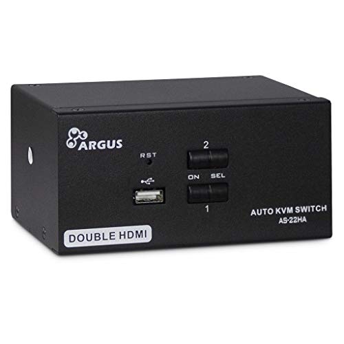 Inter-Tech KVM KVM-AS-22HA HDMI line in 4X HDMI 4X 3,5mm 3pol. Klinke 1 Power line Out 2X USB 2X 3,5mm 3pol Klinke 2X HDMI von Inter-Tech