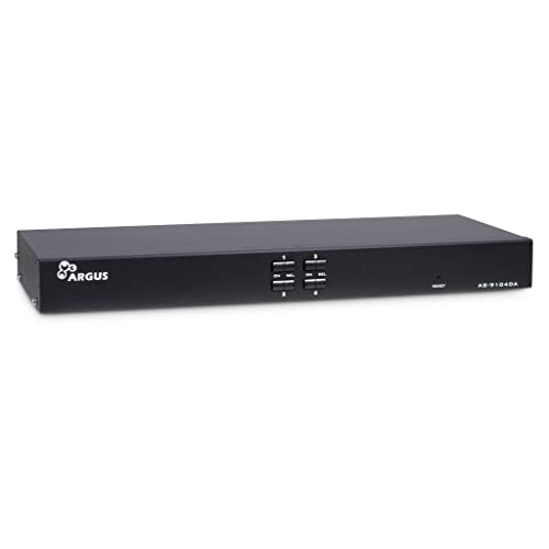 Inter-Tech KVM-Switch AS-9104DA Rackmount DVI,4xDVI/USB/Audio von Inter-Tech