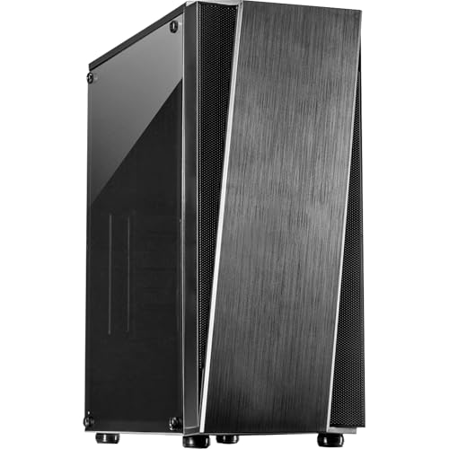 Inter-Tech T-11 Televen, Midi Tower ATX Gehäuse, Schwarz von Inter-Tech