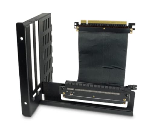 Inter-Tech Umbausatz vertikal für Grafikkarte, Adapter für C-701 Panorama und C-702 Diorama, schwarz, 1665707 von Inter-Tech