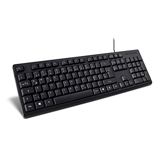 Inter-Tech USB K118 schwarz ergonomisch 104 Tasten, 88884095 von Inter-Tech