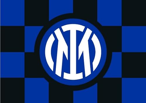 Inter 240 x 150 cm mit neuer karierter Grafik und zentralem Logo von Inter