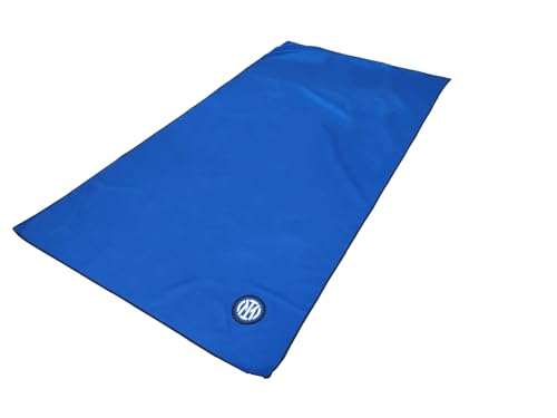 Inter F.C, Strandtuch aus Mikrofaser, 90 x 170 cm, gesticktes Logo, offizielles Produkt von Inter