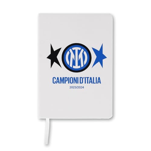 Inter - Scudetto, Campioni d'Italia 23/24, 2 Sterne, Notizbuch liniert, fester Einband, Gummibandverschluss, großes Format 15 x 21 cm Inter - Scudetto, Campioni d'Italia 23/24, 2 Sterne, Notizbuch liniert, fester Einband, Gummibandverschluss, großes Format 15 x 21 cm von Inter