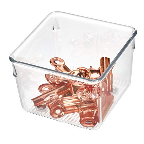 iDesign Linus Schubladenorganizer, kleiner Schubladeneinsatz aus Kunststoff für Besteck und andere Utensilien, durchsichtig, 10 cm x 10 cm x 7,5 cm iDesign Linus Schubladenorganizer, kleiner Schubladeneinsatz aus Kunststoff für Besteck und andere Utensilien, durchsichtig, 10 cm x 10 cm x 7,5 cm von InterDesign