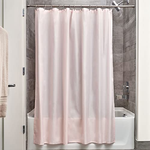 iDesign rideau de douche, rideau douche en polyester imperméable avec ourlet renforcé, rideau de bain lavable de taille 183,0 cm x 183,0 cm, rose von InterDesign