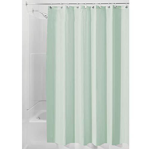 iDesign Mildew-Free Water-Repellent Fabric Shower Curtain, 180 x 180 cm - Seafoam Green von InterDesign