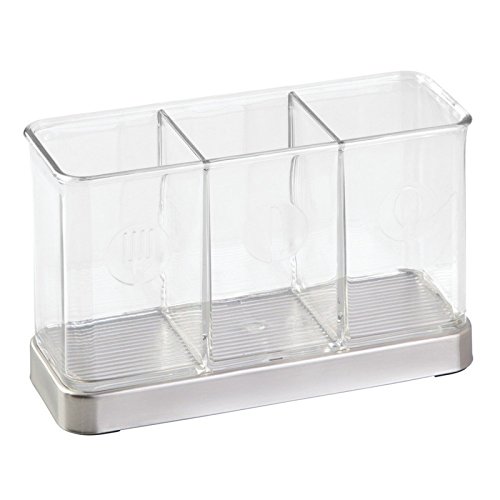 iDesign 67280EU Forma 2 Besteck-Organizer aus gebürstetem edelstahl / transparent von InterDesign