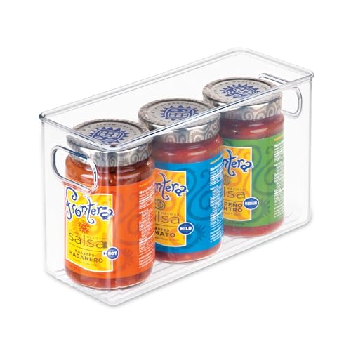 InterDesign Cabinet/Kitchen Binz Aufbewahrungsbox, mittelgroßer Küchen Organizer aus Kunststoff, lange Box, durchsichtig, 25 cm x 10 cm x 15 cm von InterDesign